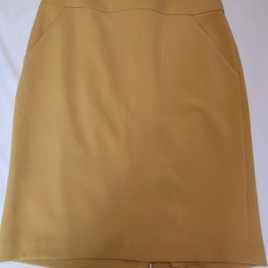 Banana Republic Yellow Pencil Skirt Size 12